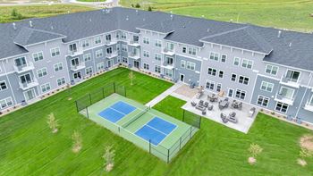 Drone image of Pickleball Court